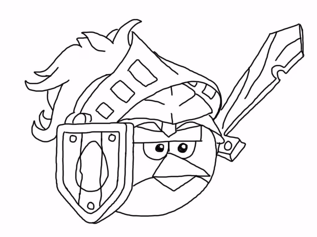 Angry birds para colorir — desenho para imprimir