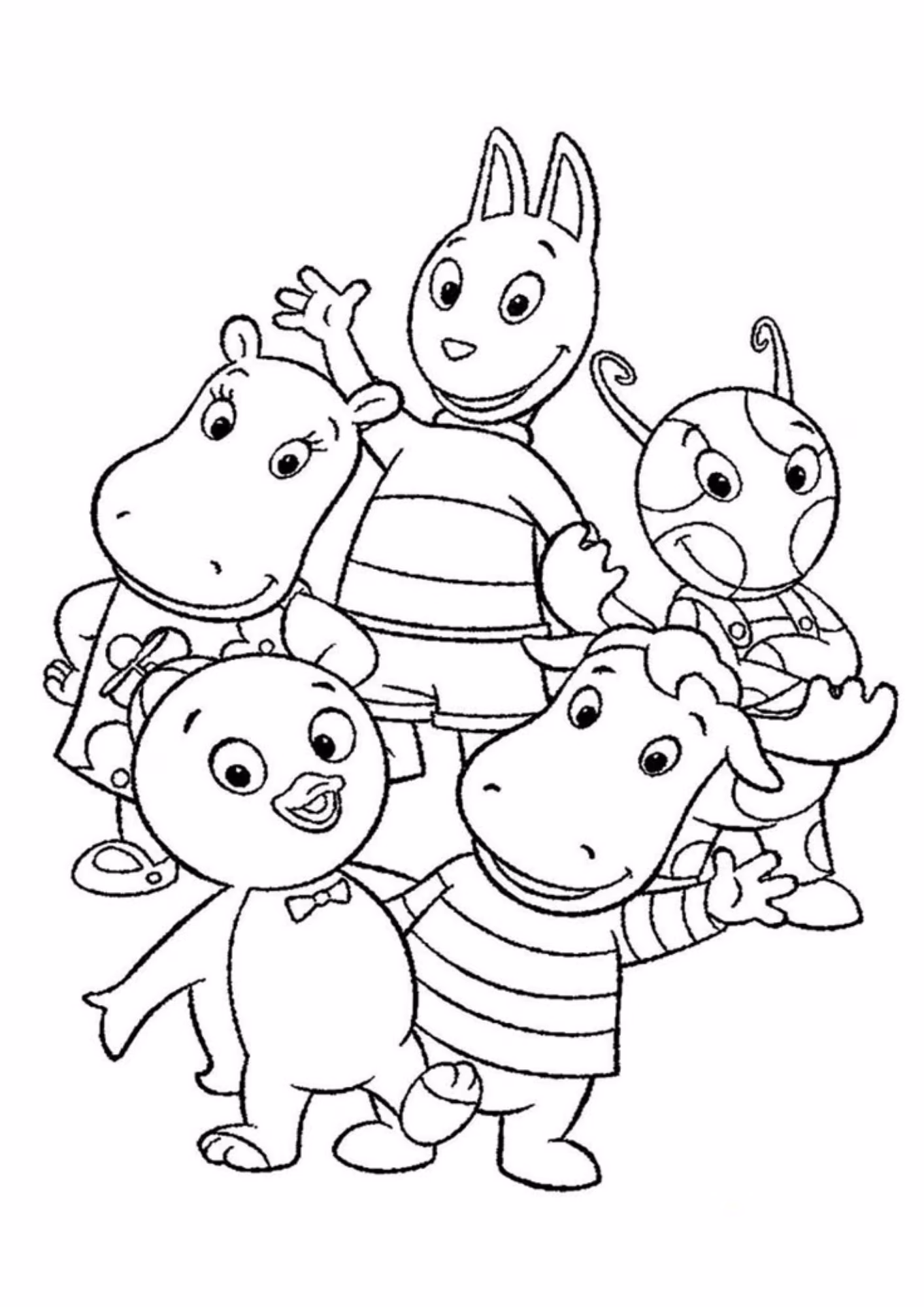 Backyardigans e para colorir — desenho para imprimir