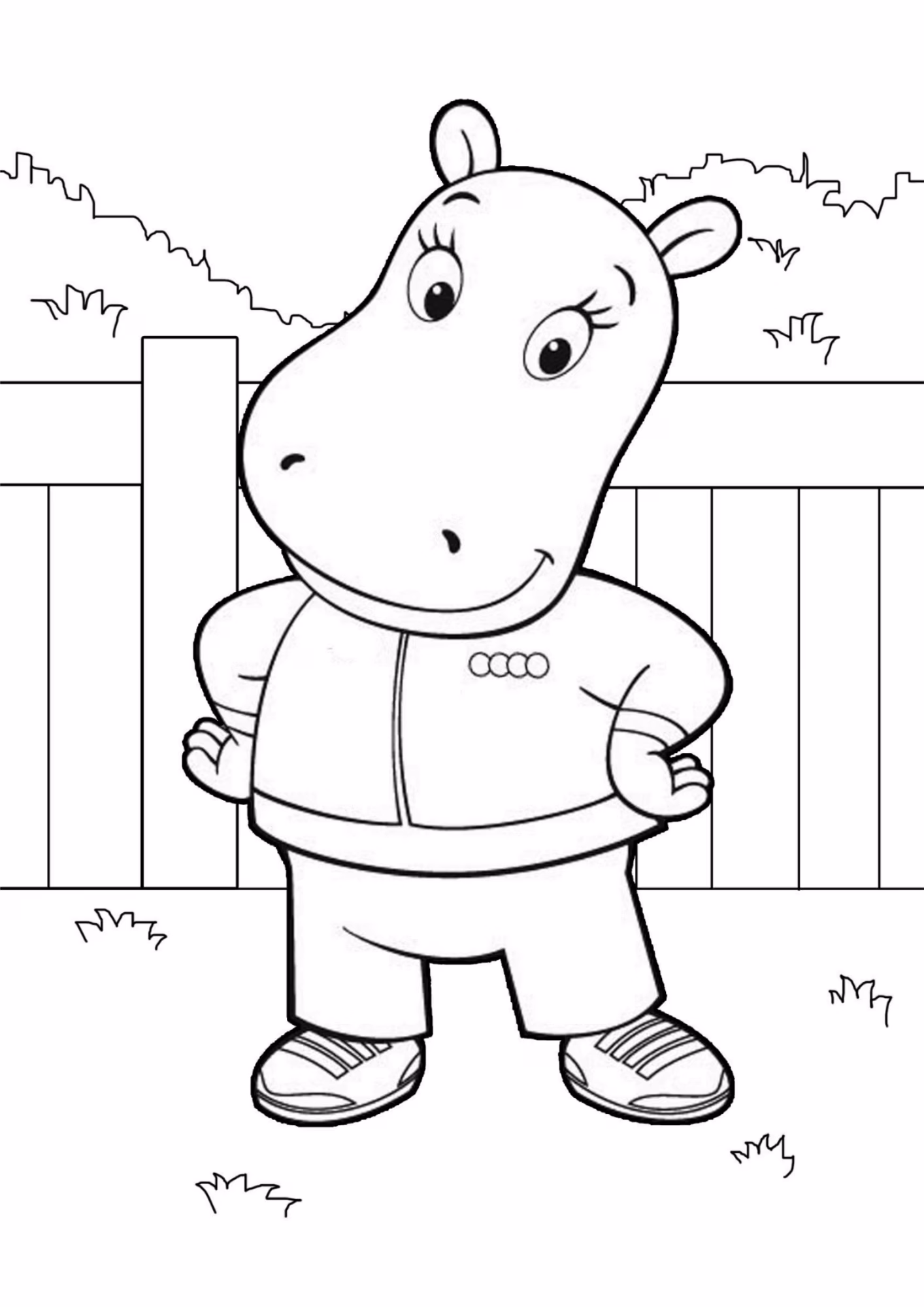 Backyardigans e para colorir — desenho para imprimir