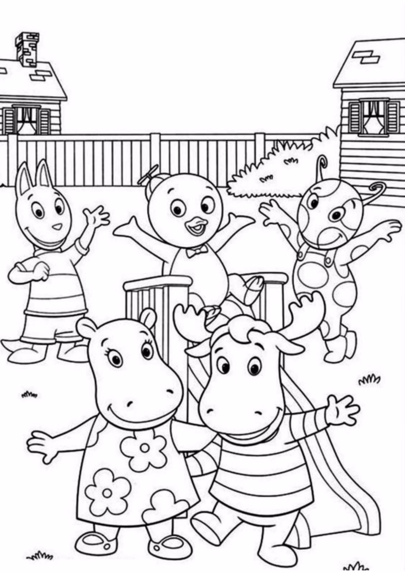 Backyardigans e para colorir — desenho para imprimir