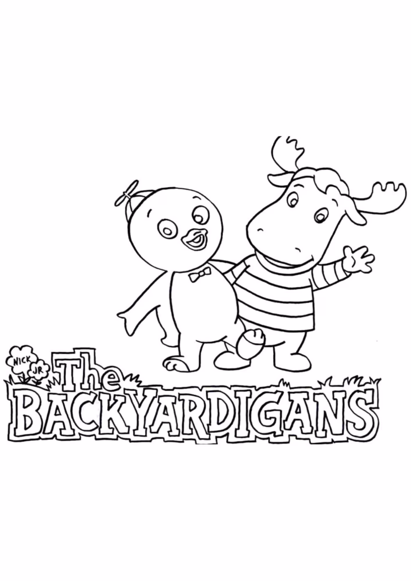 Backyardigans e para colorir — desenho para imprimir