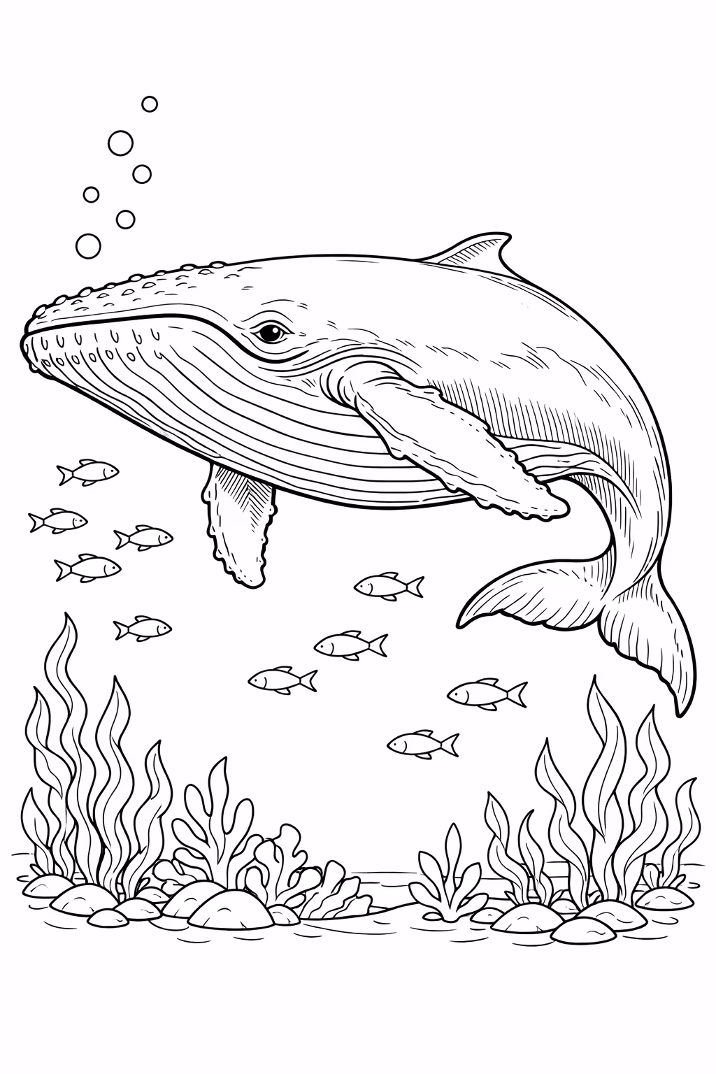 Baleia01 para colorir — desenho para imprimir