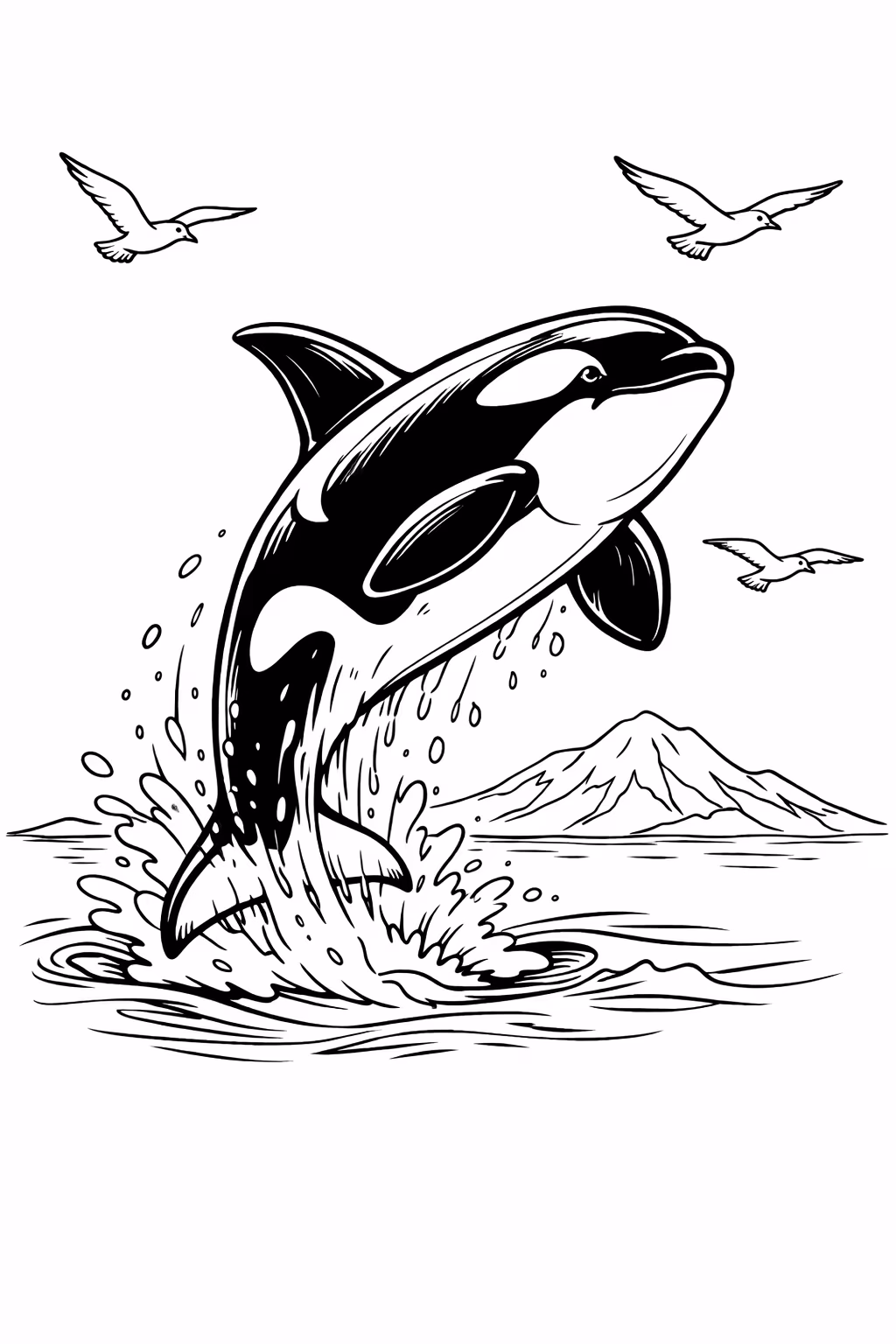 Baleia03 para colorir — desenho para imprimir