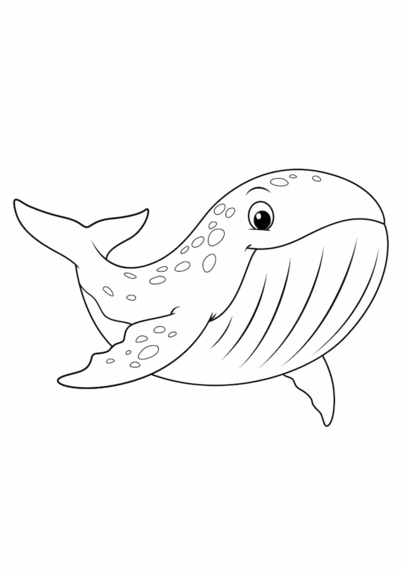 Baleias e para colorir — desenho para imprimir