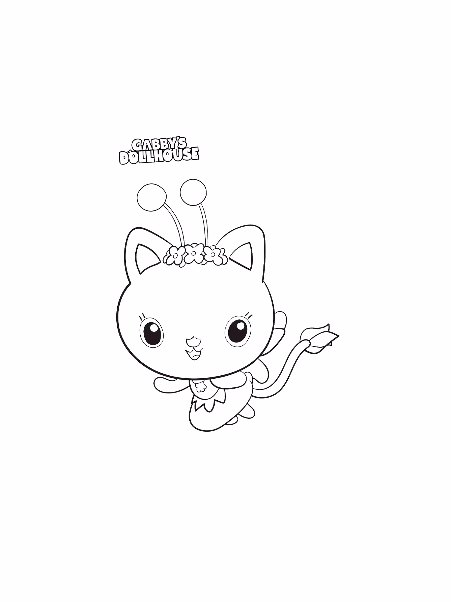 Gabbys dollhouse para colorir — desenho para imprimir