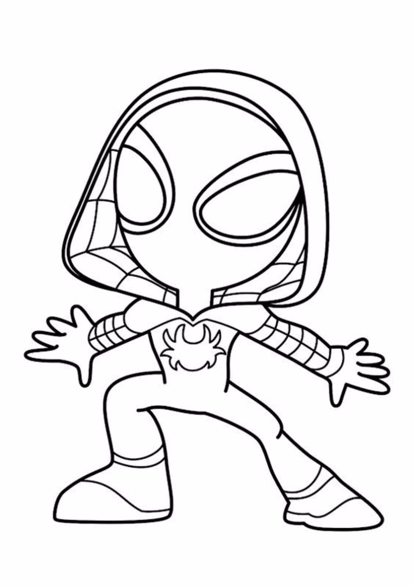 Spidey amazing friends e para colorir — desenho para imprimir