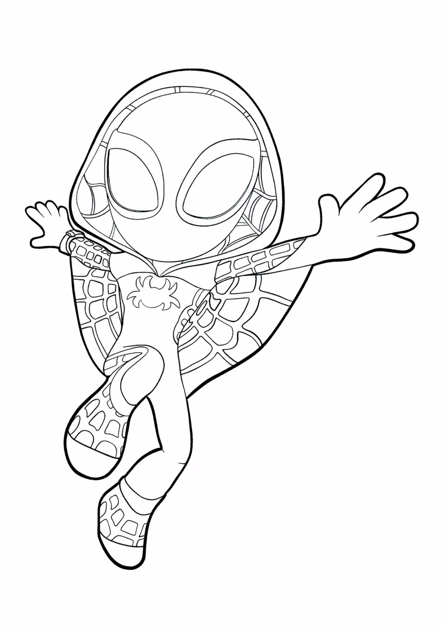 Spidey amazing friends e para colorir — desenho para imprimir