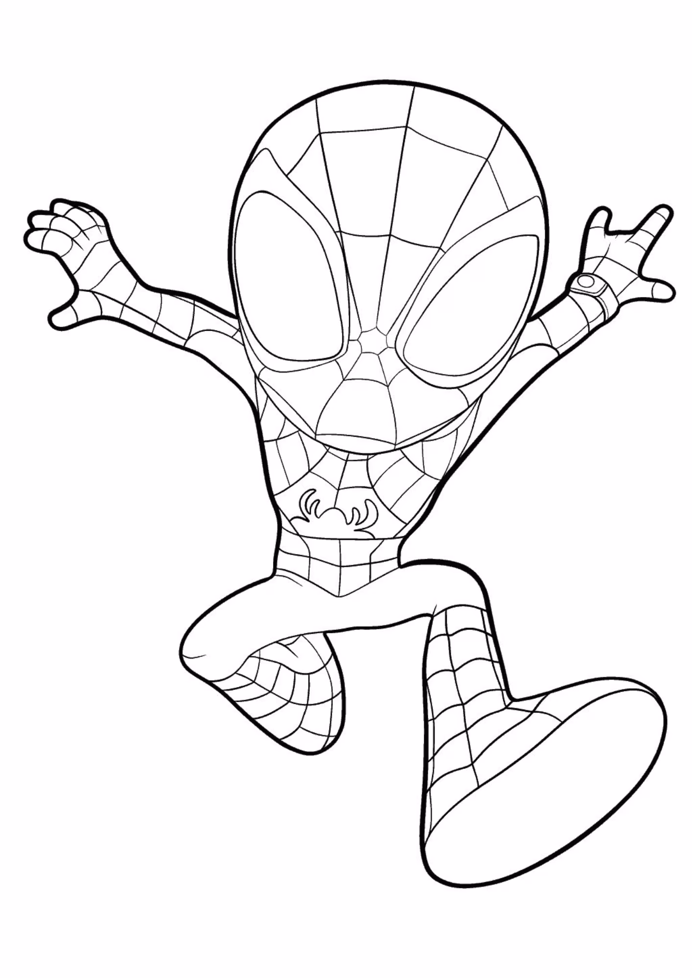 Spidey amazing friends e para colorir — desenho para imprimir