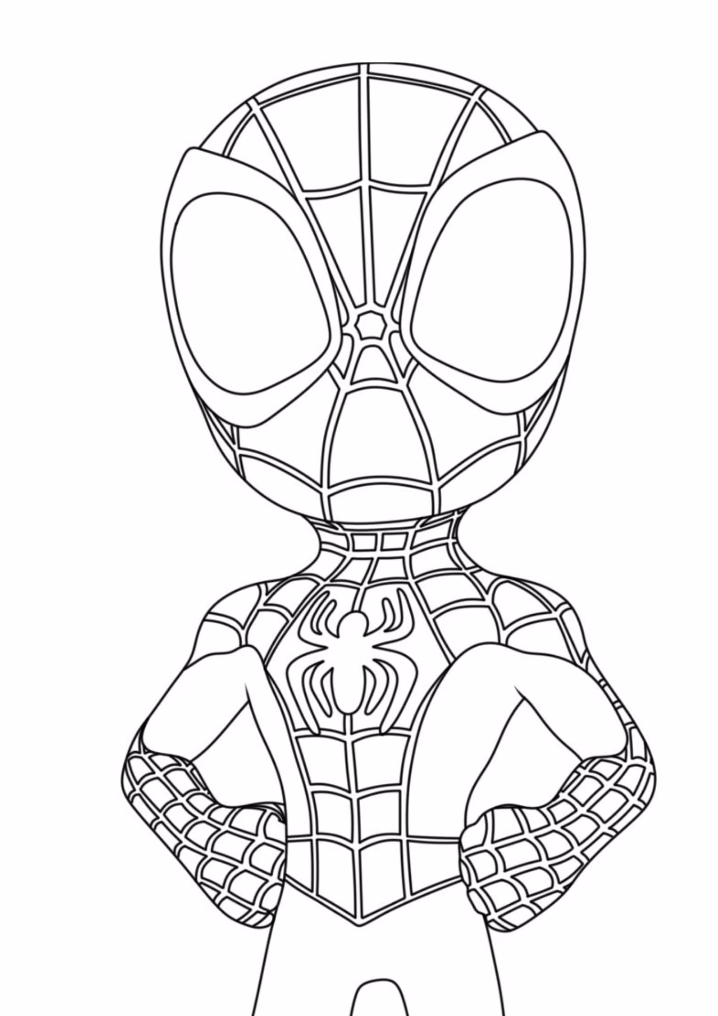 Spidey amazing friends e para colorir — desenho para imprimir