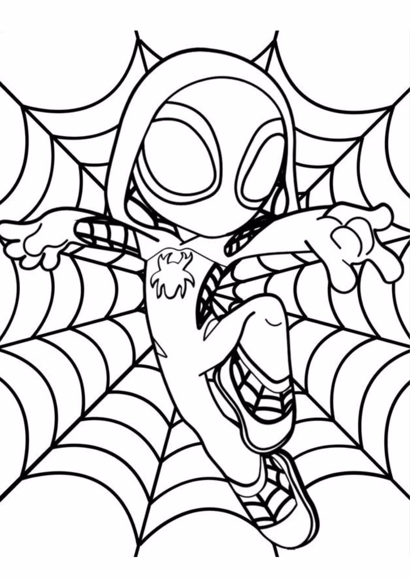 Spidey amazing friends e para colorir — desenho para imprimir