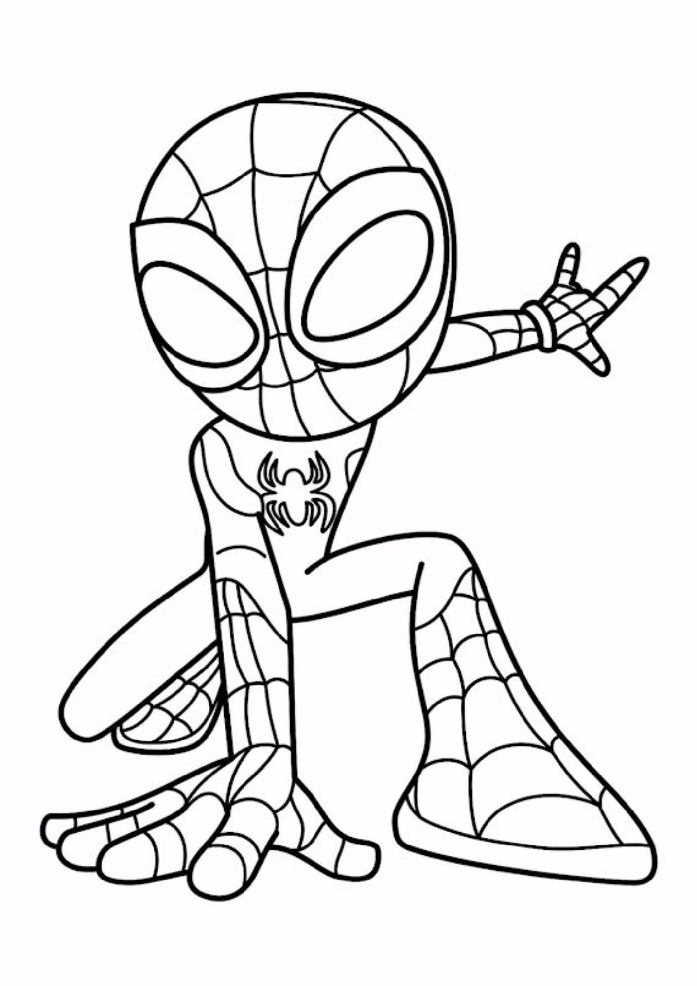 Spidey amazing friends e para colorir — desenho para imprimir