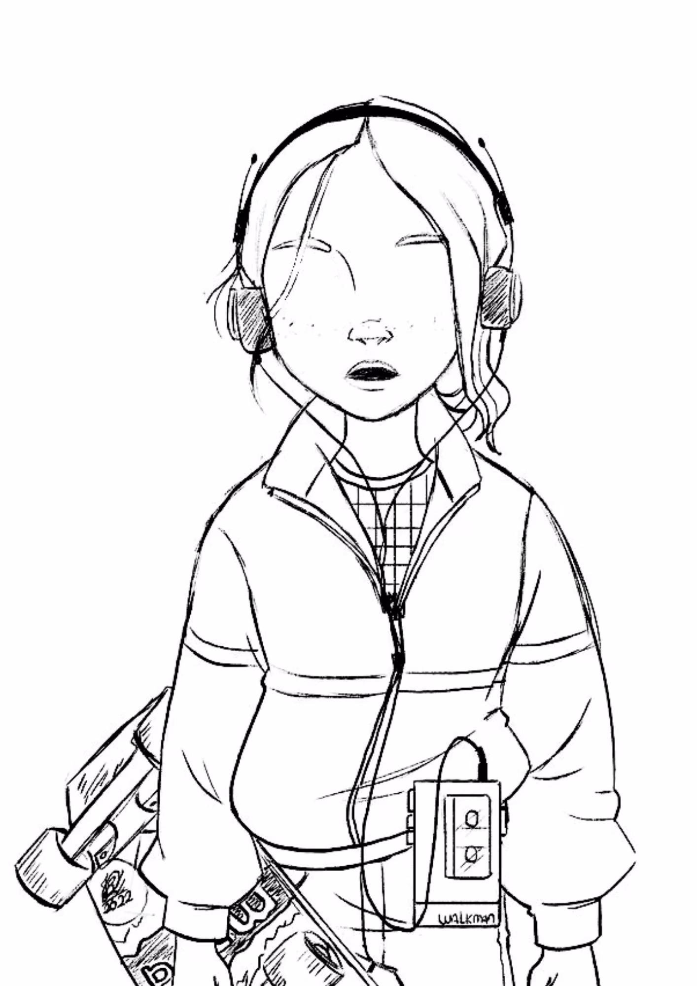 Stranger things e para colorir — desenho para imprimir