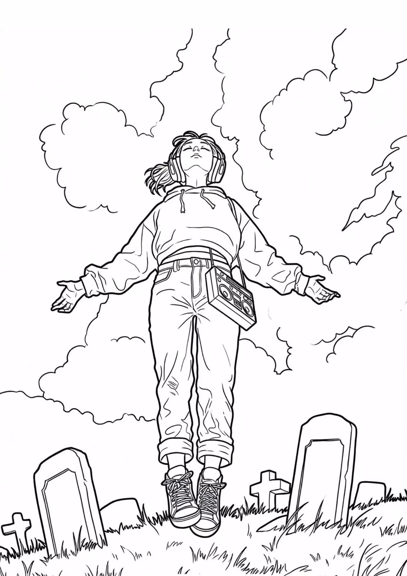 Stranger things e para colorir — desenho para imprimir