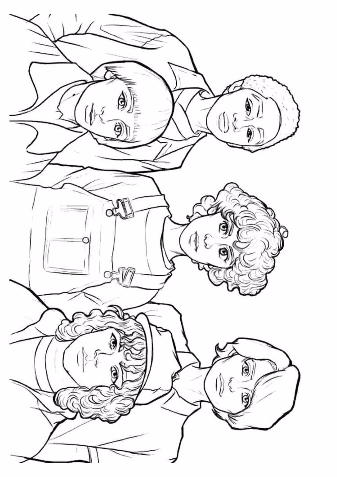 Stranger things e para colorir — desenho para imprimir