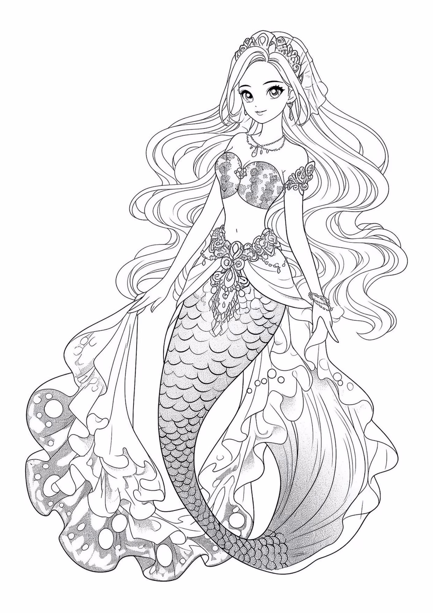 Barbie para colorir — desenho para imprimir