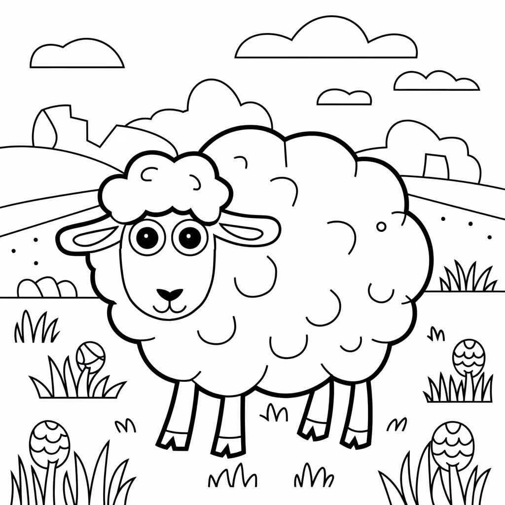 Animais para colorir — desenho para imprimir