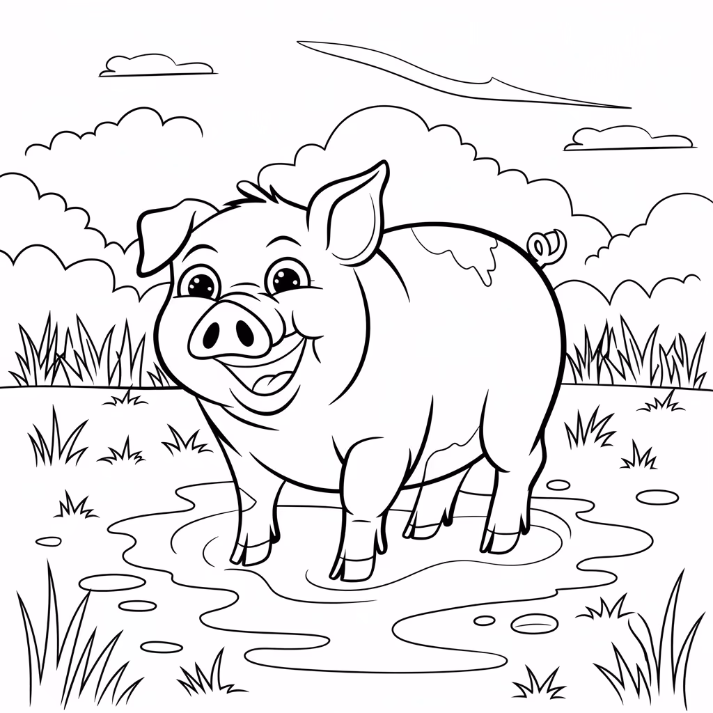 Animais para colorir — desenho para imprimir
