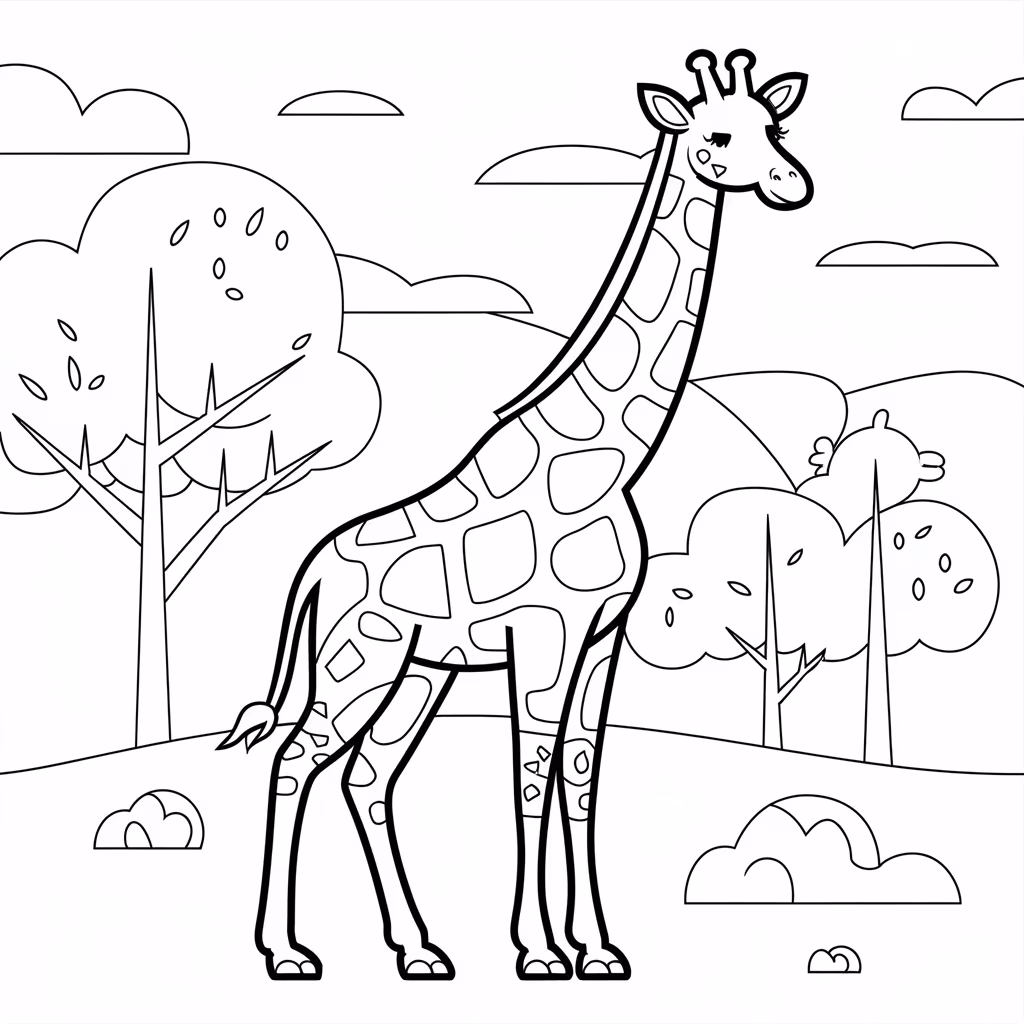 Animais para colorir — desenho para imprimir