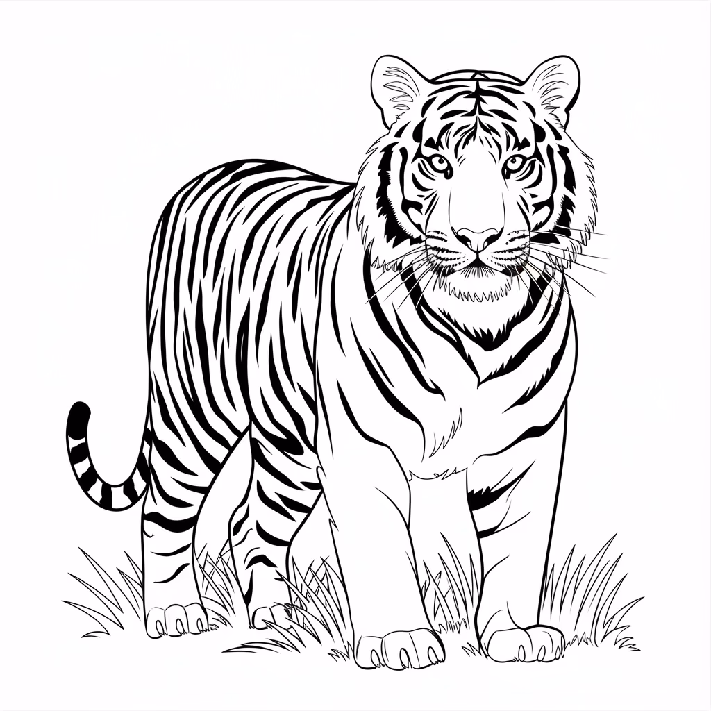 Animais para colorir — desenho para imprimir