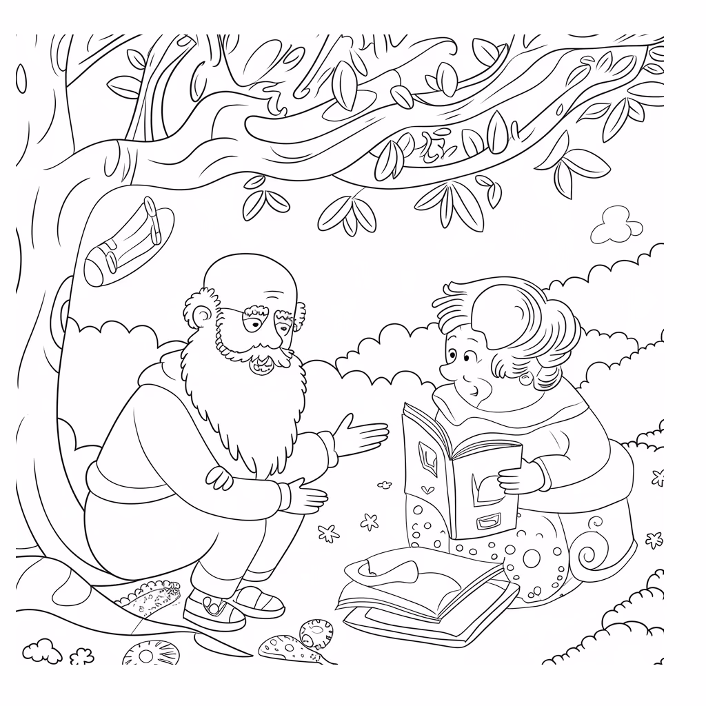 Avos para colorir — desenho para imprimir