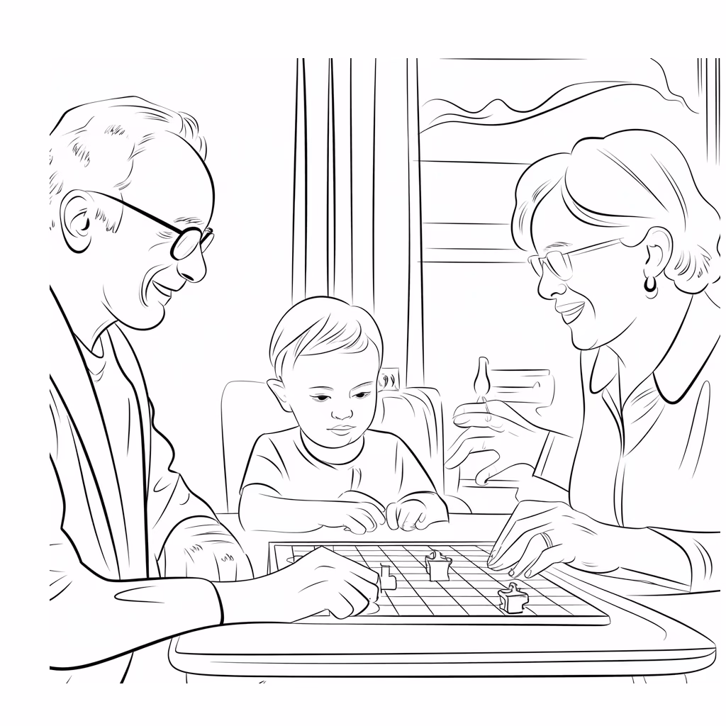 Avos para colorir — desenho para imprimir