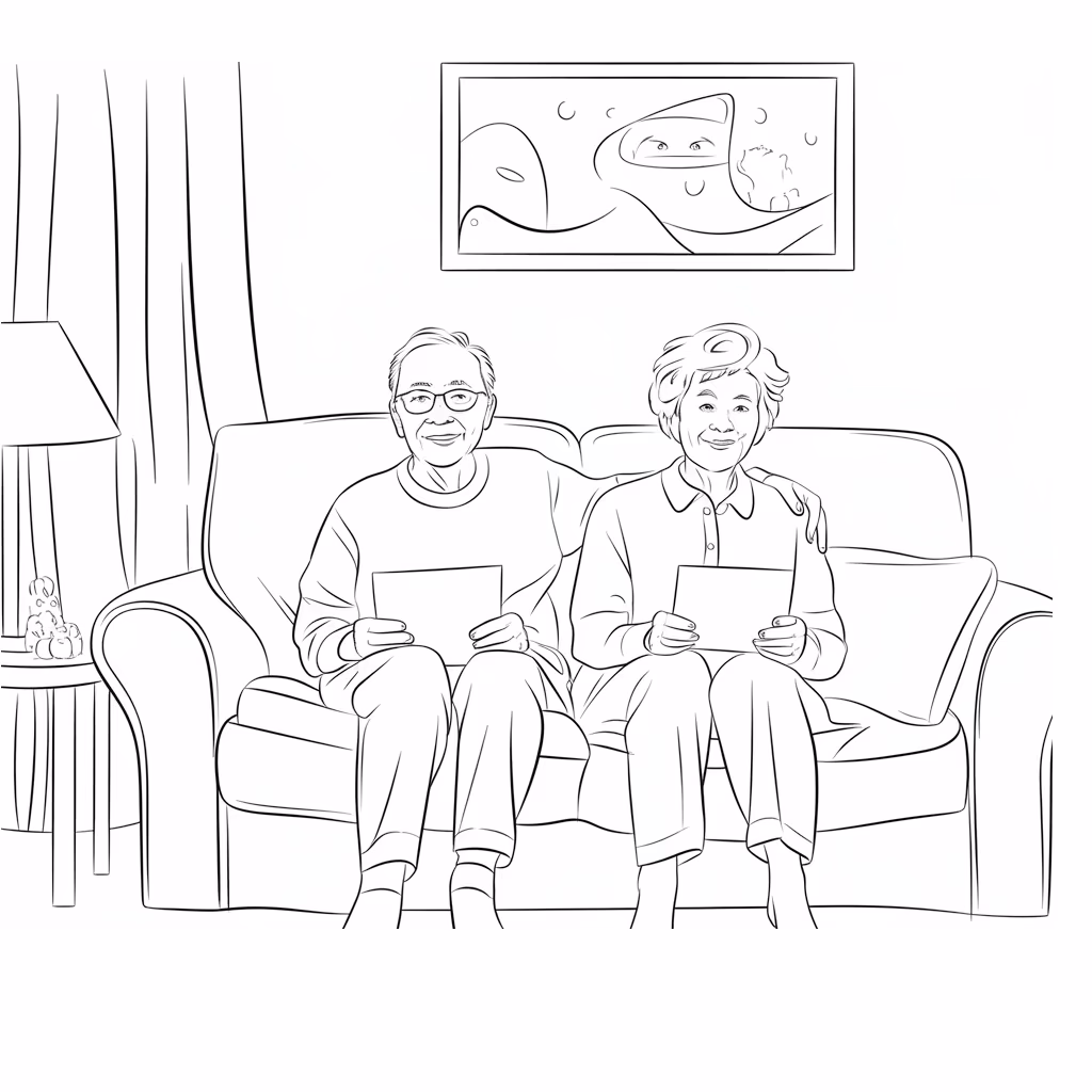 Avos para colorir — desenho para imprimir
