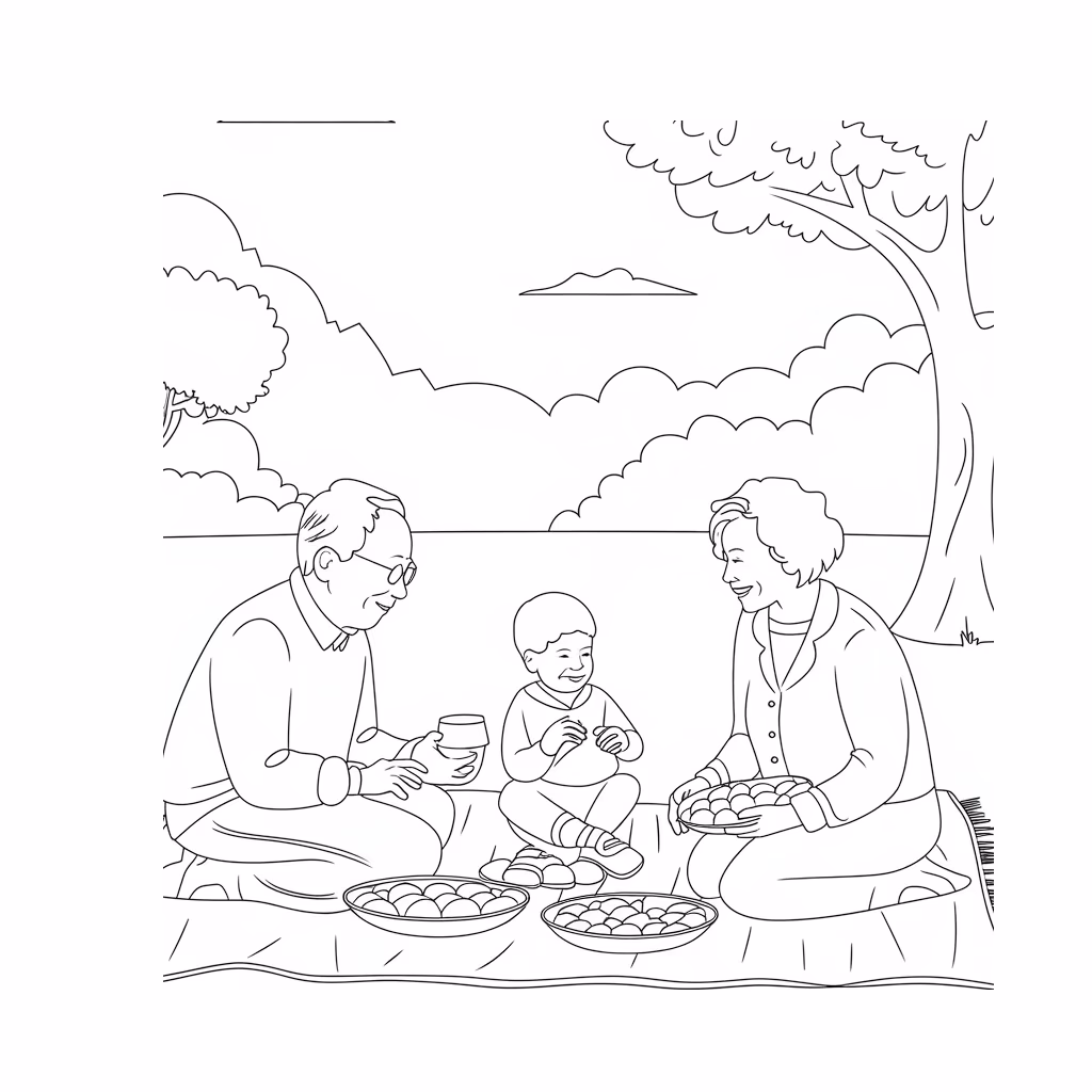 Avos para colorir — desenho para imprimir