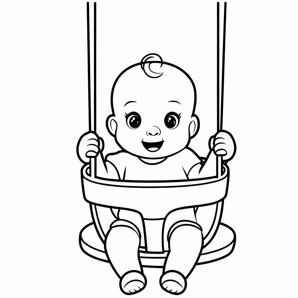 Bebe para colorir — desenho para imprimir