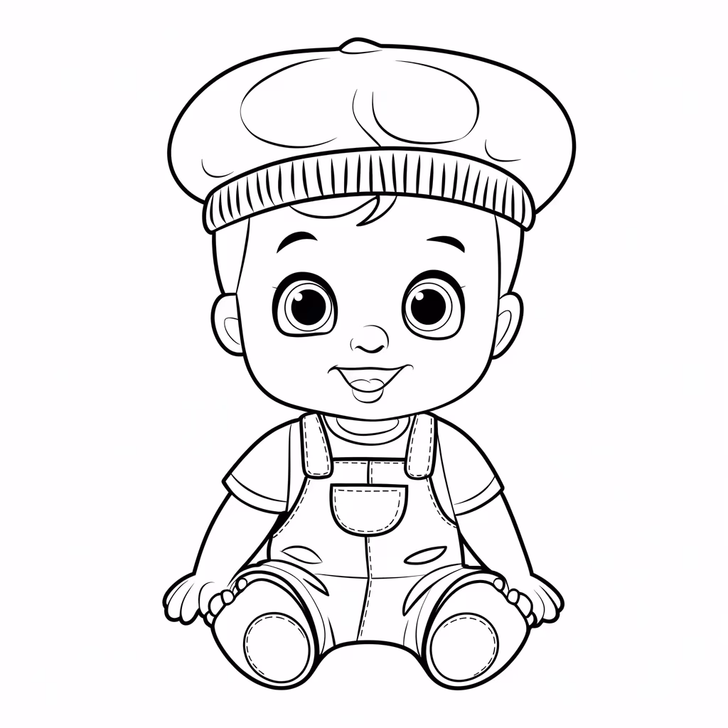 Bebe para colorir — desenho para imprimir