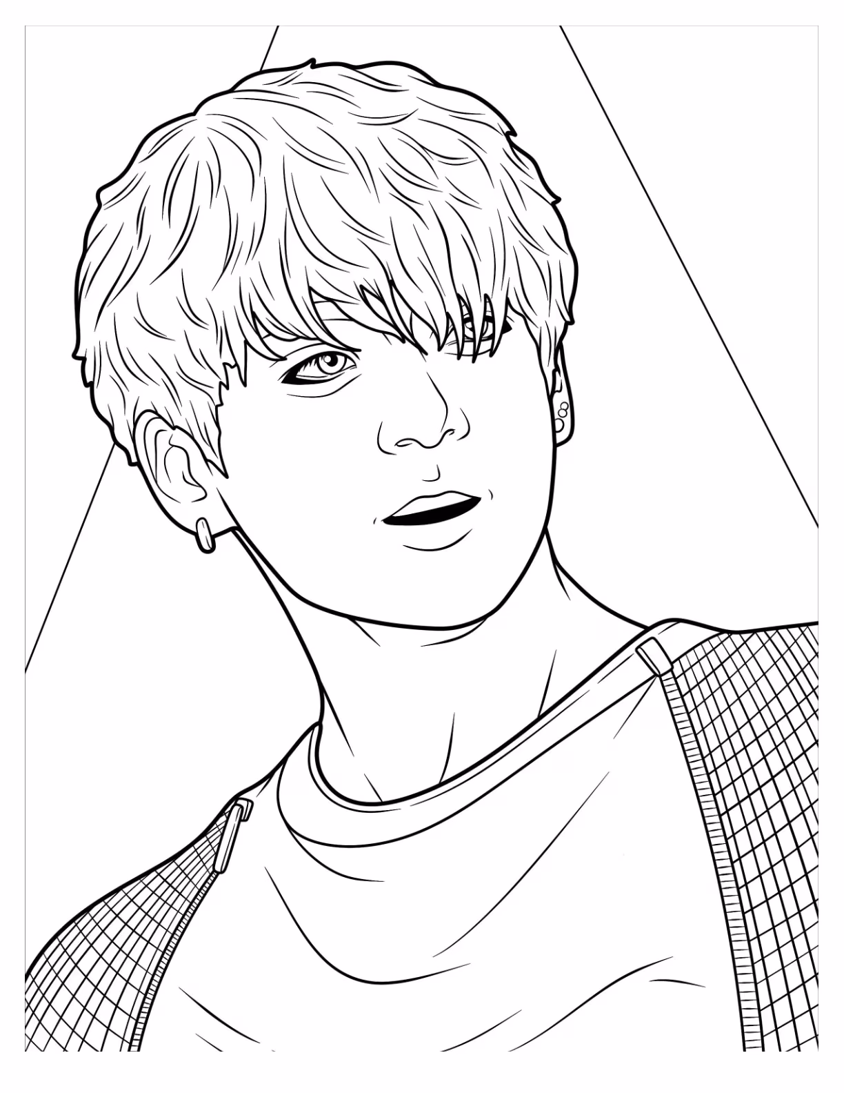 Bts para colorir — desenho para imprimir