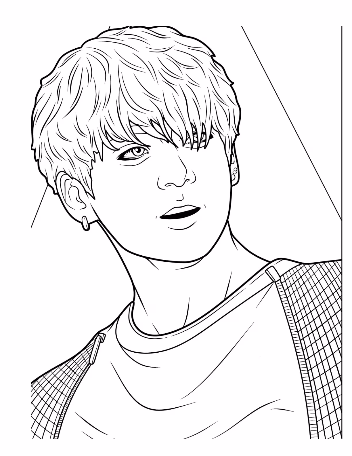 Bts para colorir — desenho para imprimir