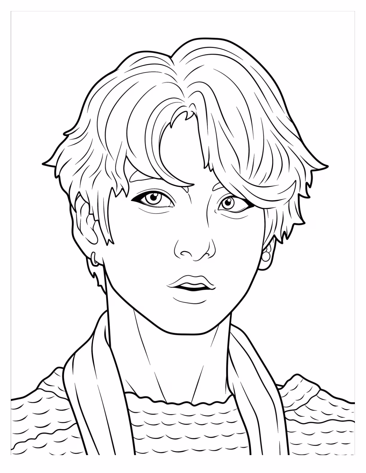 Bts para colorir — desenho para imprimir