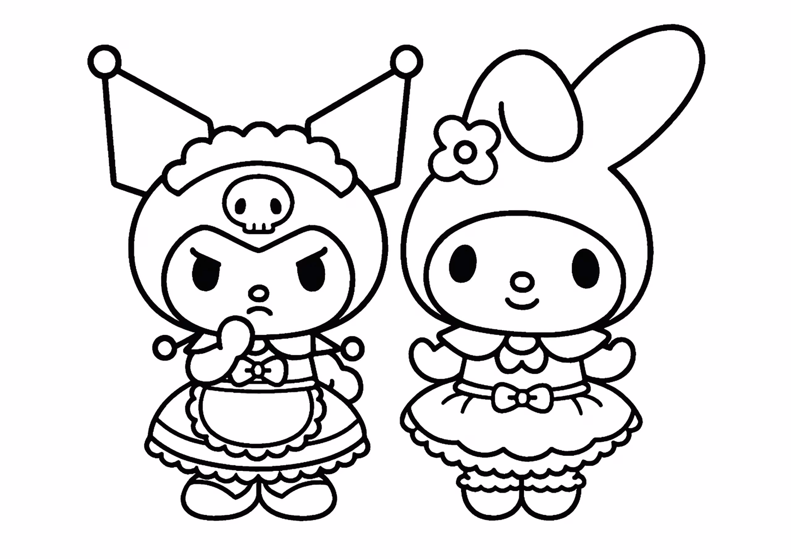 Kuromi 2.jpg para colorir — desenho para imprimir