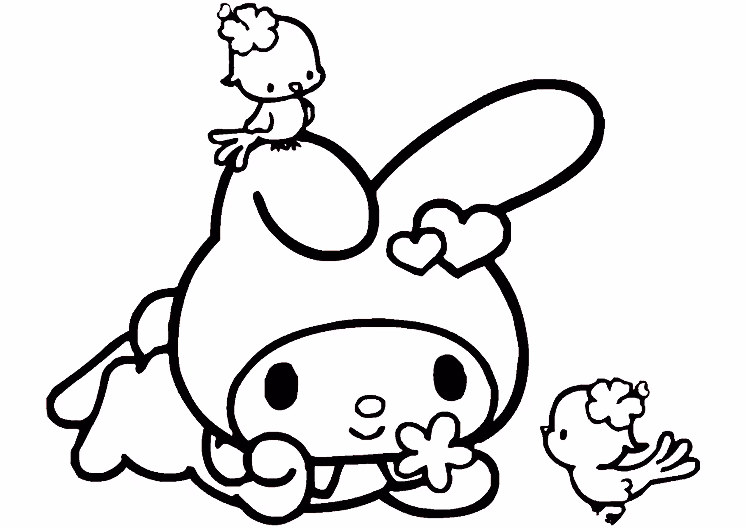 Kuromi 3.jpeg para colorir — desenho para imprimir