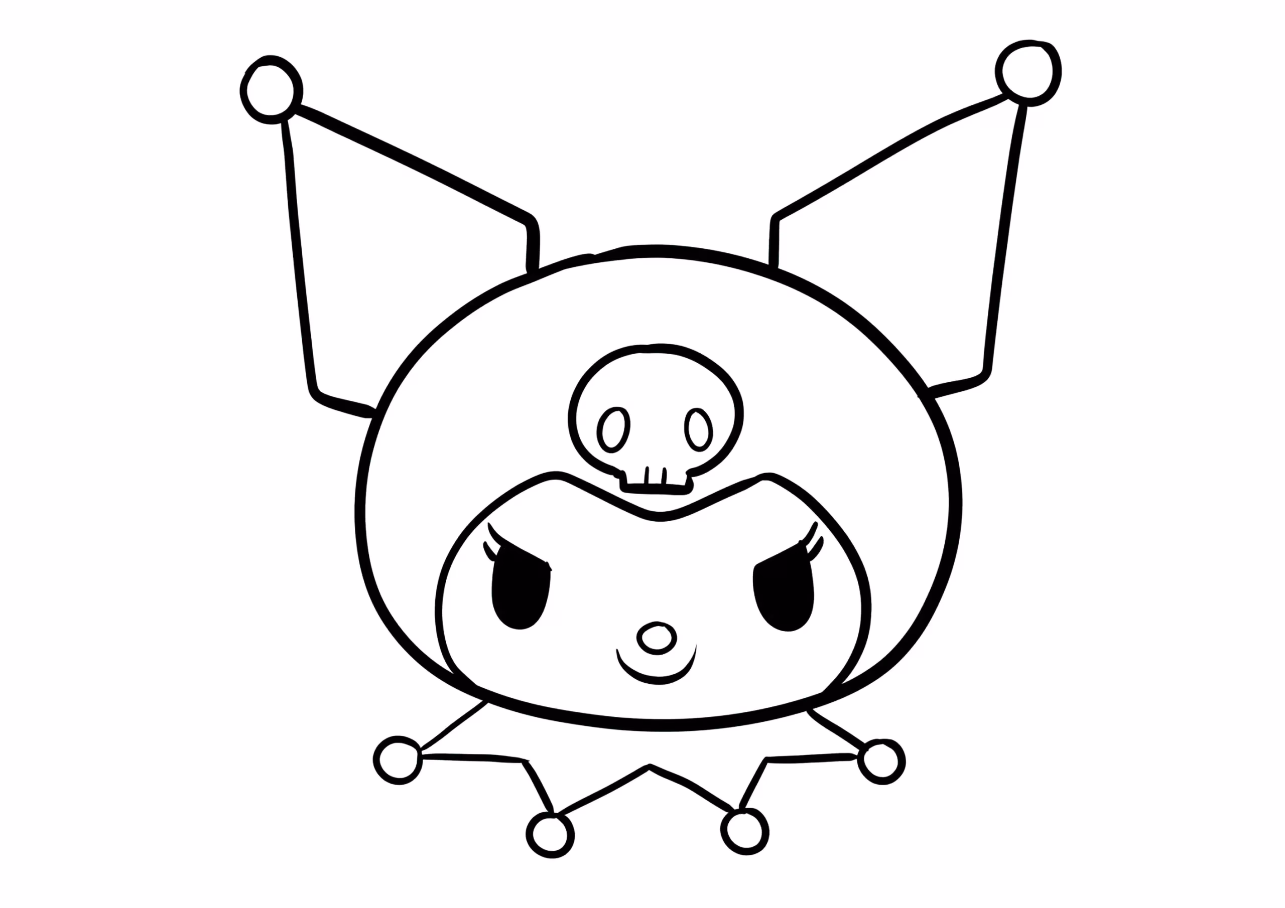 Kuromi 4.jpeg para colorir — desenho para imprimir