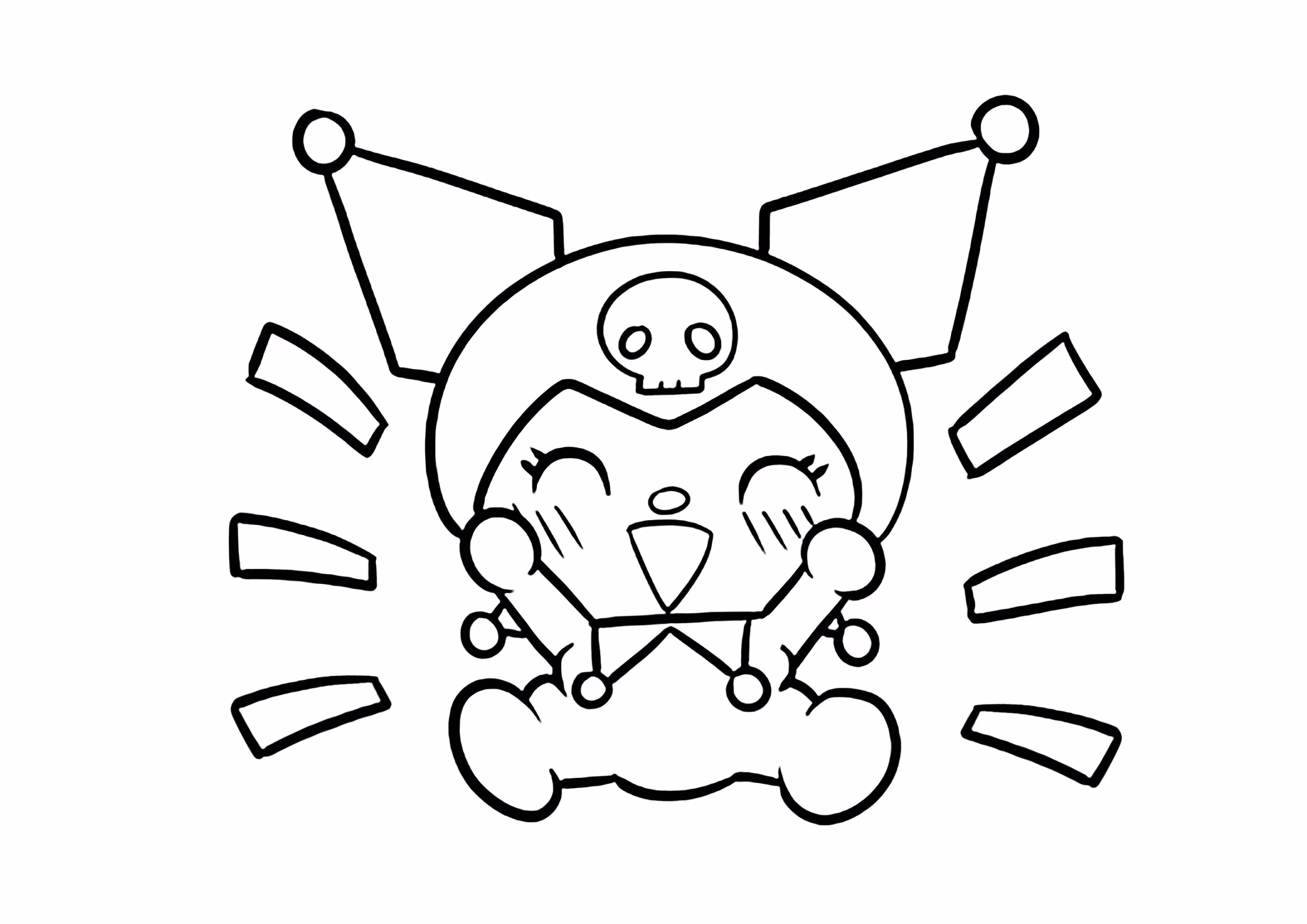 Kuromi 6.jpeg para colorir — desenho para imprimir