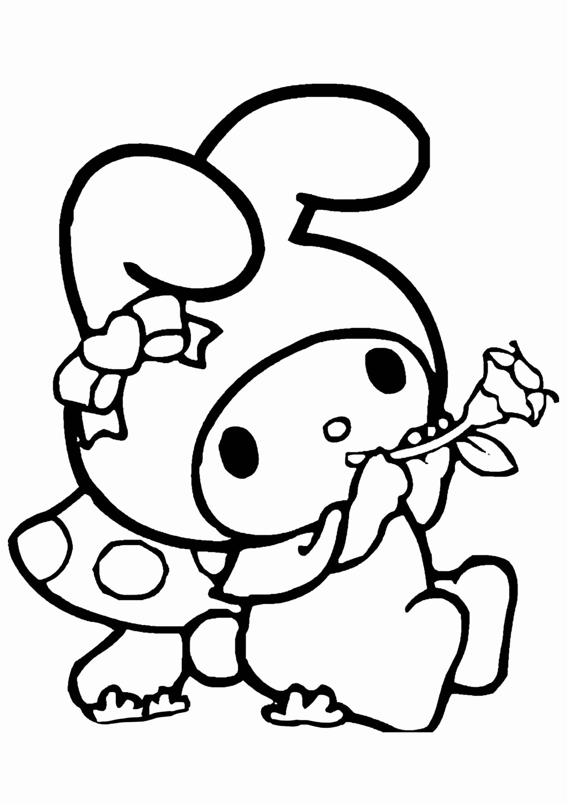 Kuromi 9.jpeg para colorir — desenho para imprimir