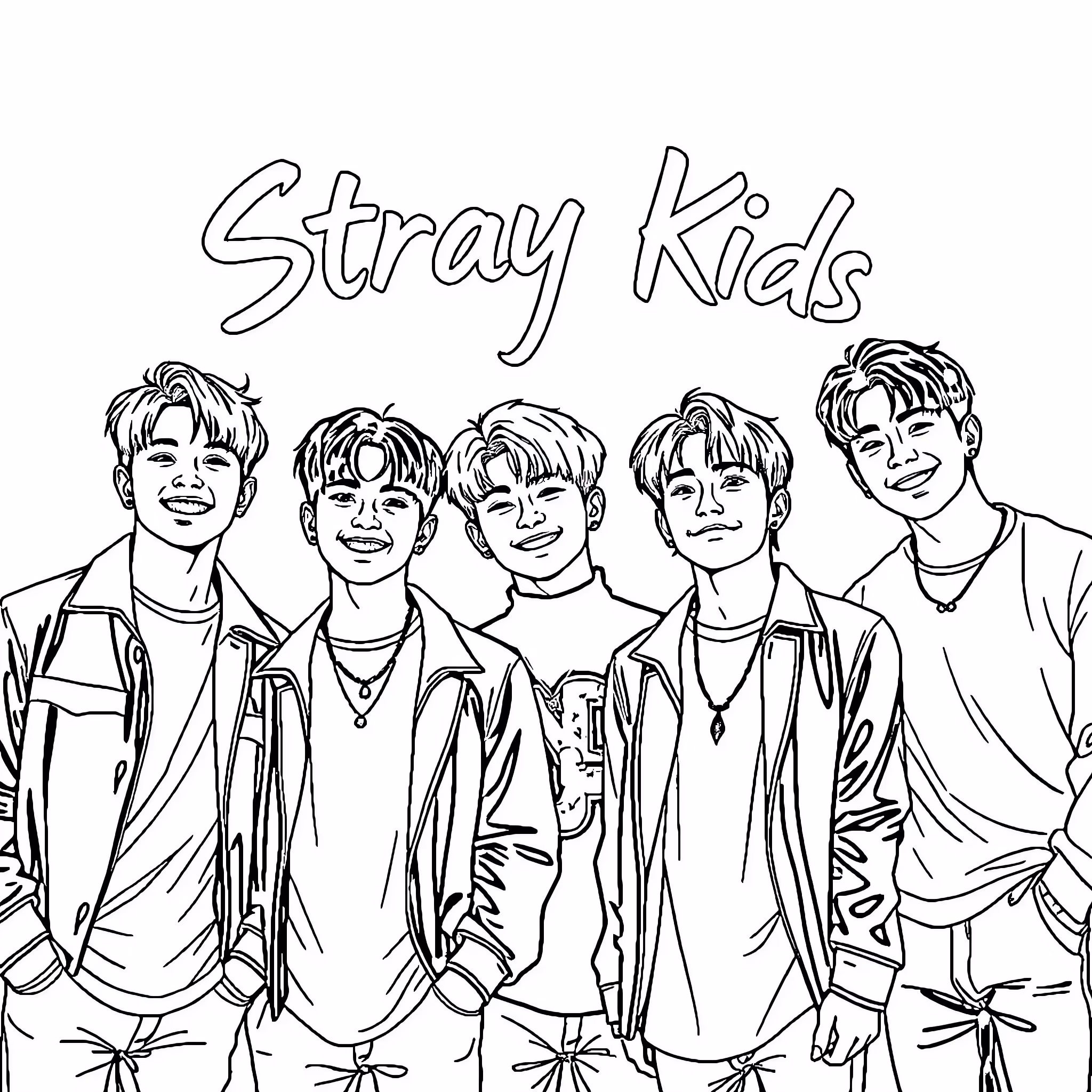 Stary kids para colorir — desenho para imprimir