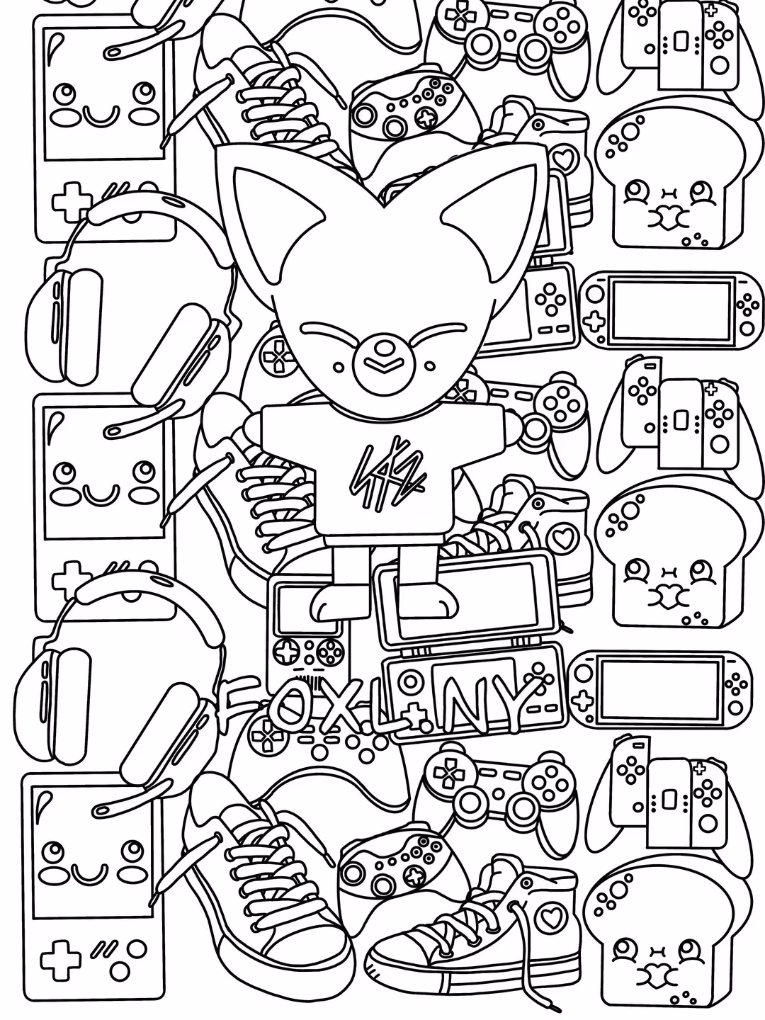 Stary kids para colorir — desenho para imprimir