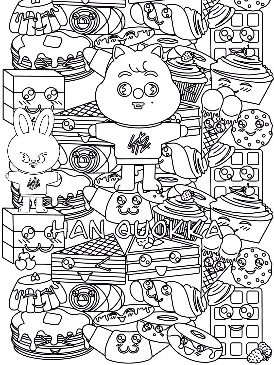 Stary kids para colorir — desenho para imprimir