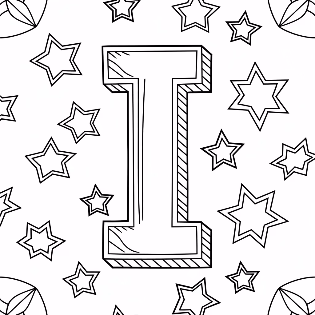 Vogais para colorir — desenho para imprimir