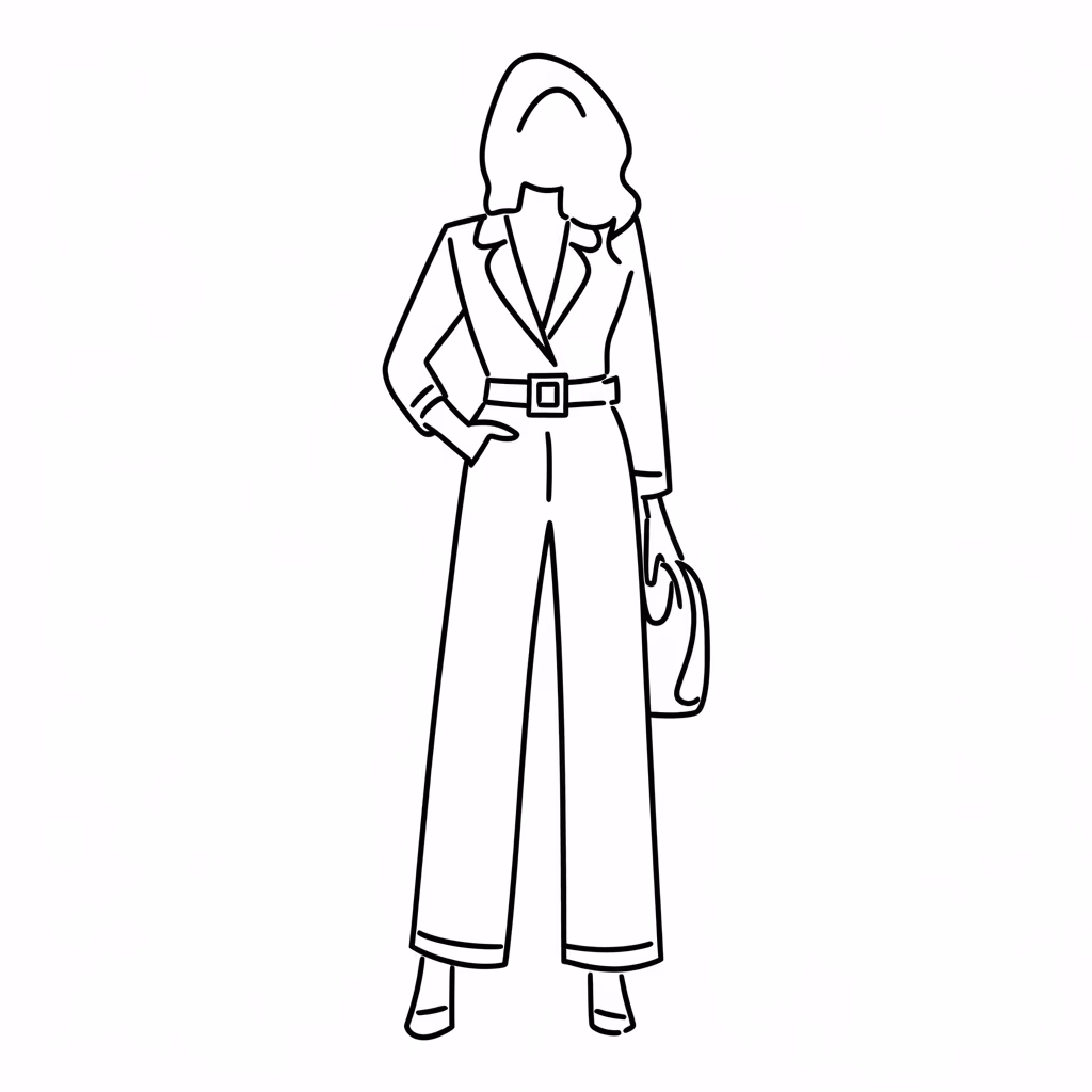 Roupas moda para colorir — desenho para imprimir
