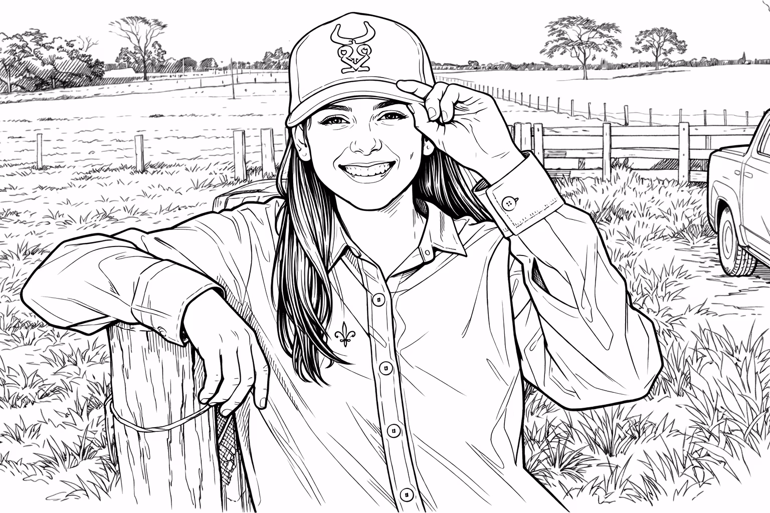 Ana castela para colorir — desenho para imprimir