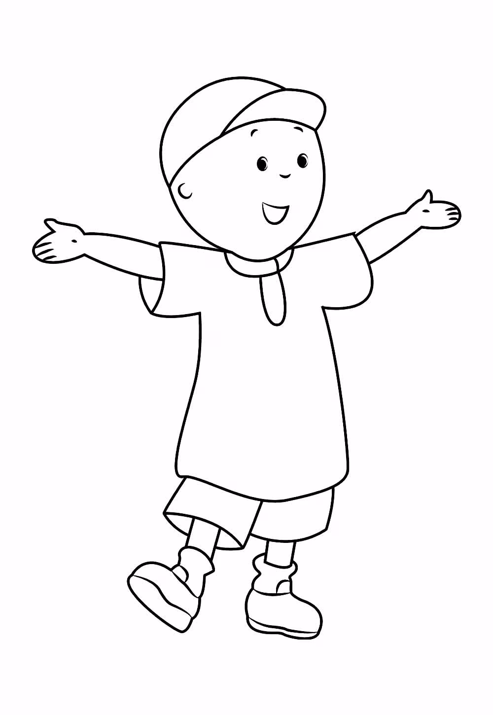De caillou para colorir — desenho para imprimir
