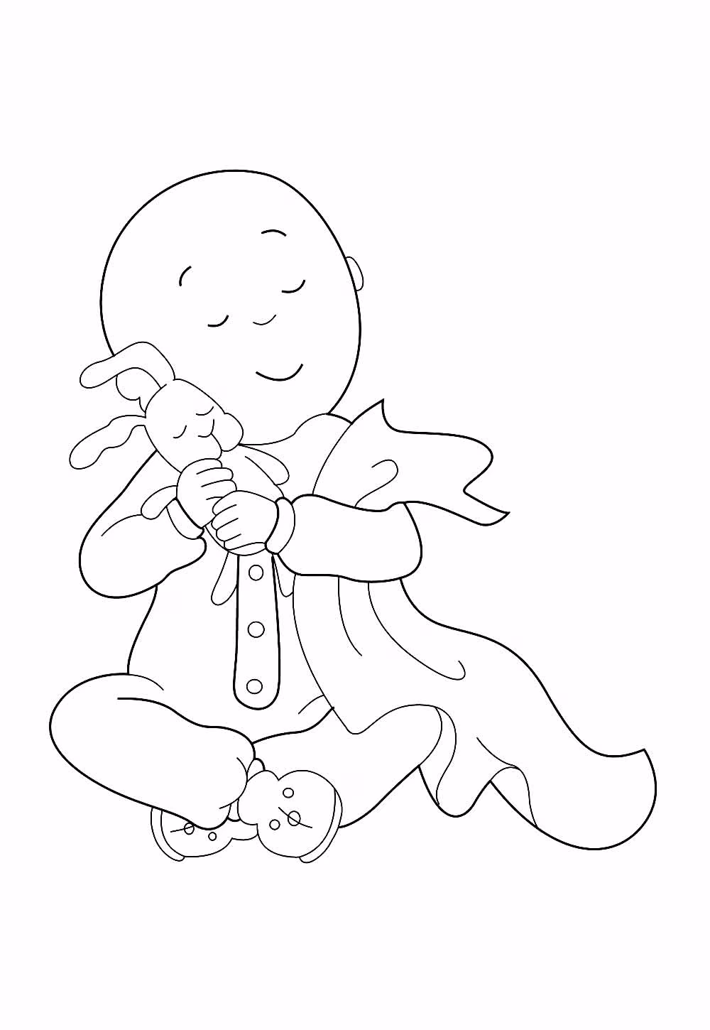 De caillou para colorir — desenho para imprimir