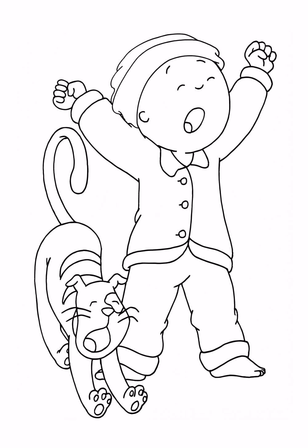 De caillou para colorir — desenho para imprimir