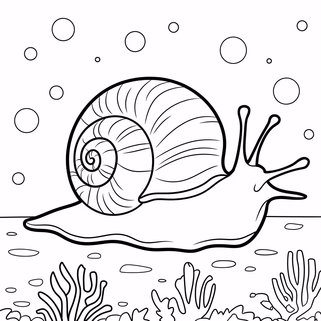 Fundo do mar para colorir — desenho para imprimir