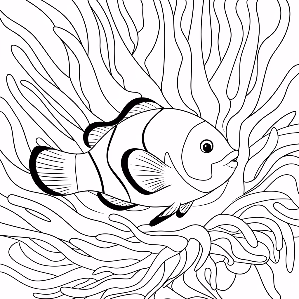 Fundo do mar para colorir — desenho para imprimir