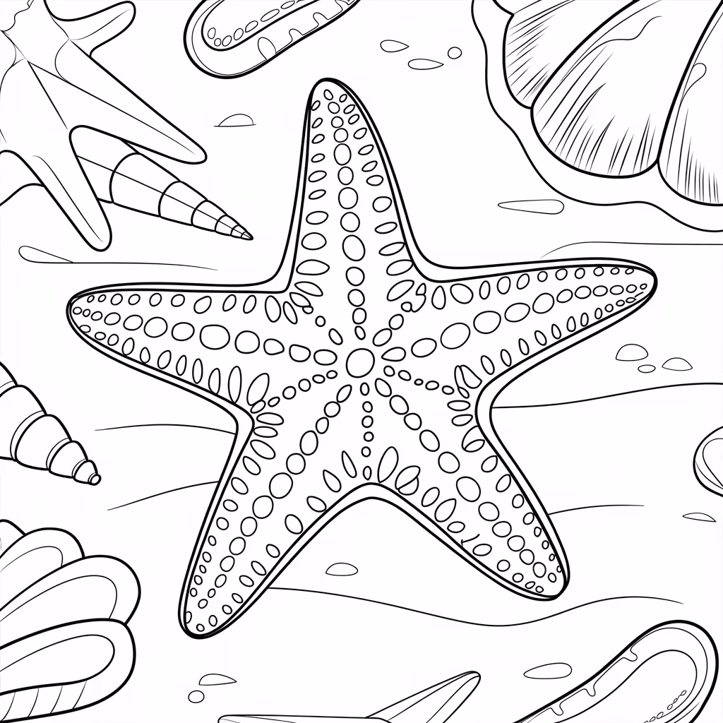 Fundo do mar para colorir — desenho para imprimir