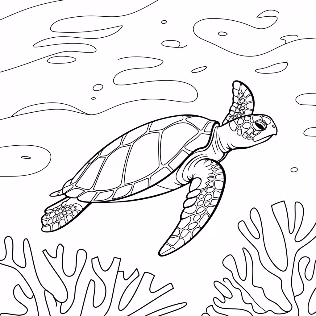 Fundo do mar para colorir — desenho para imprimir